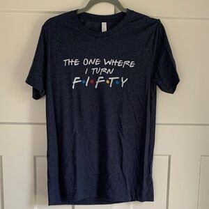 {Bella Canvas} Blue 50 Graphic Tee